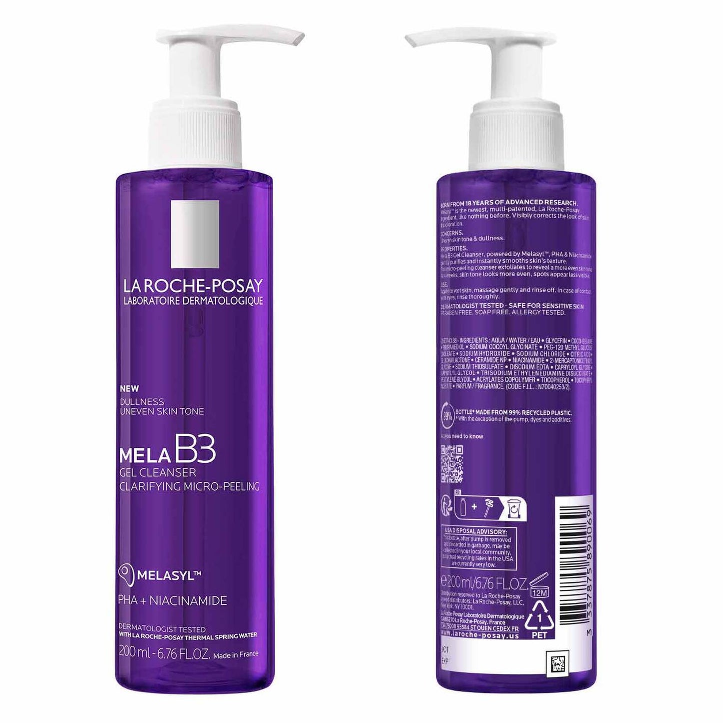 mela-b3-facial-gel-cleanser-with-melasyltm-niacinamide-j2 7_LaRochePosay-Product-MelaB3-MelaB3Cleanser-200ml-03337875890069-Back Packshot_REV.jpg
